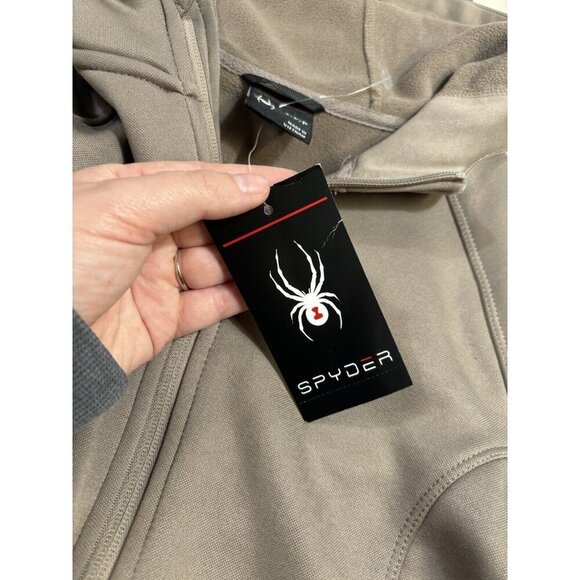 NWT Women’s Spyder Zip Up Athletic Jacket In Color Cinder Size Small MSRP $99 - Picture 6 of 10